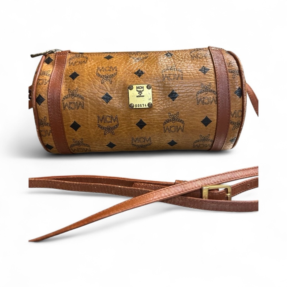 MCM Vintage Visetos Barrel Crossbody bag